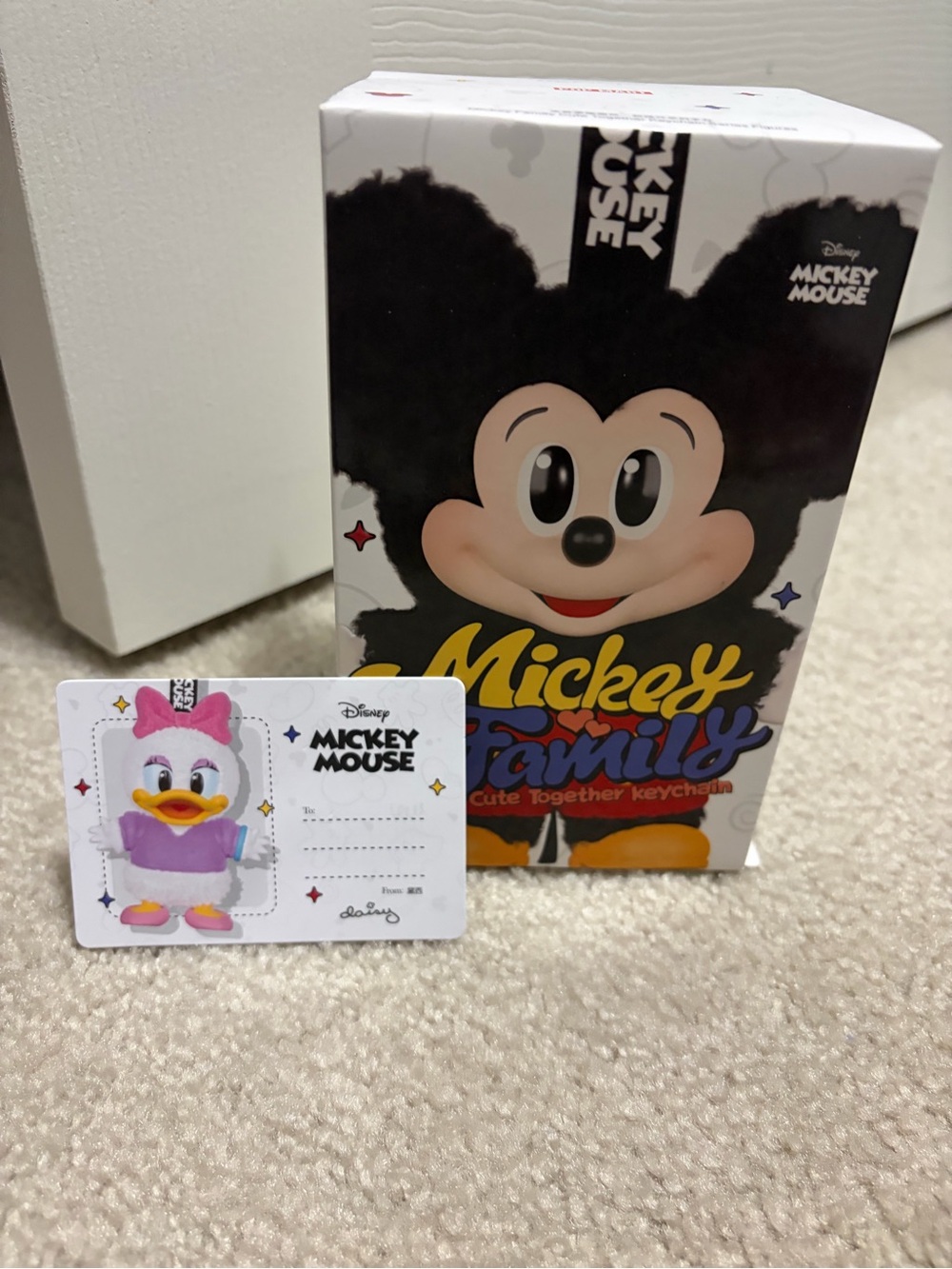 Popmart Mickey Family cute together keychain